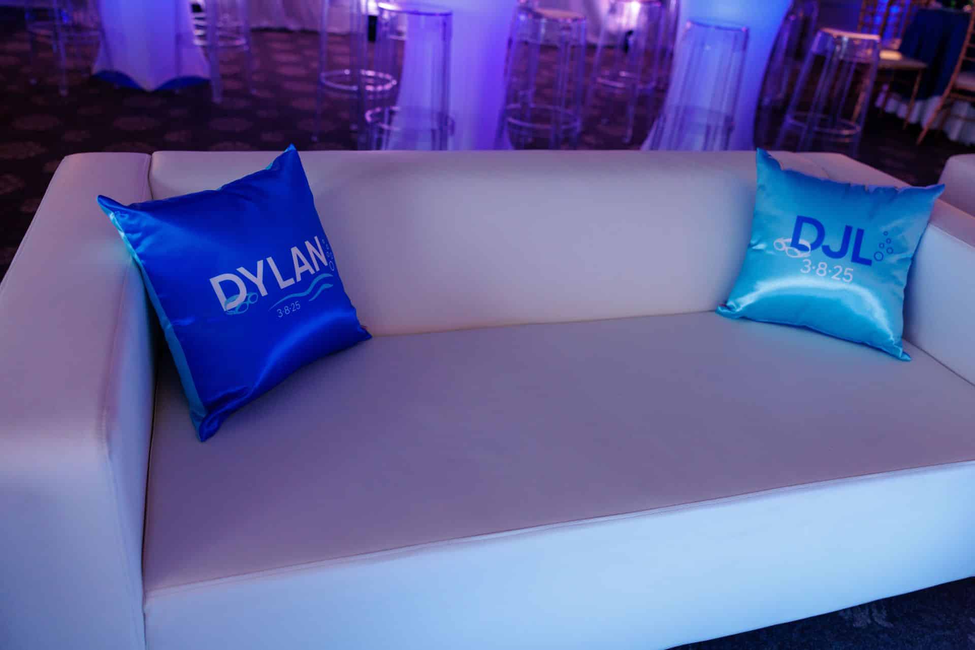 Custom Swimming Theme Pillows