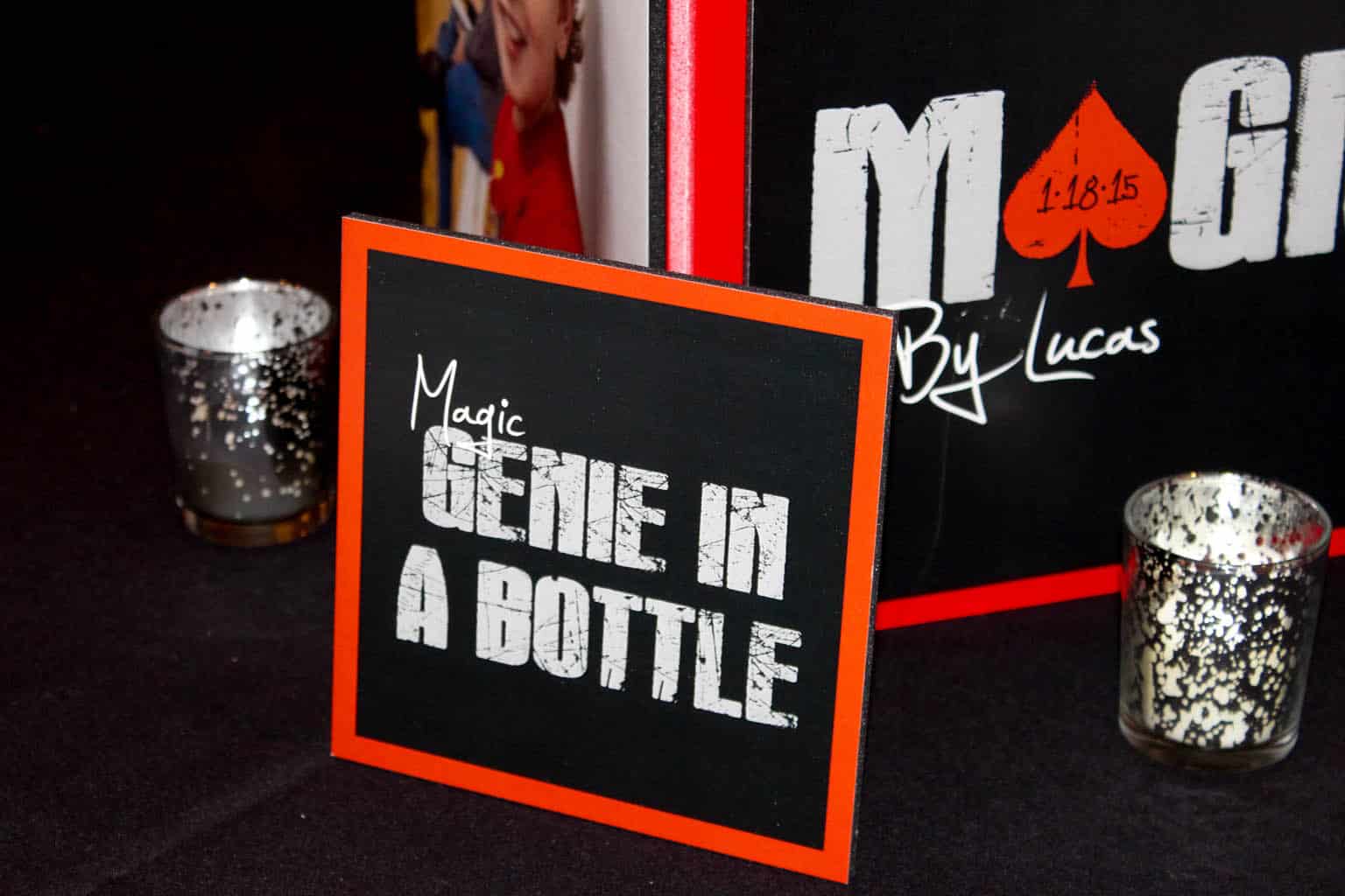Magic Themed Bar Mitzvah Table Sign