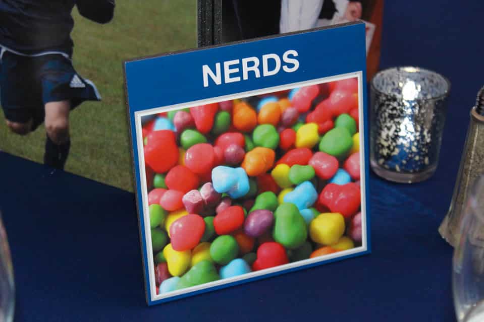 Custom Candy Photo Table Sign