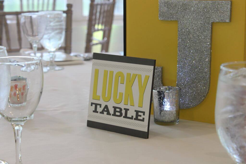 Custom Table Sign with Table Names