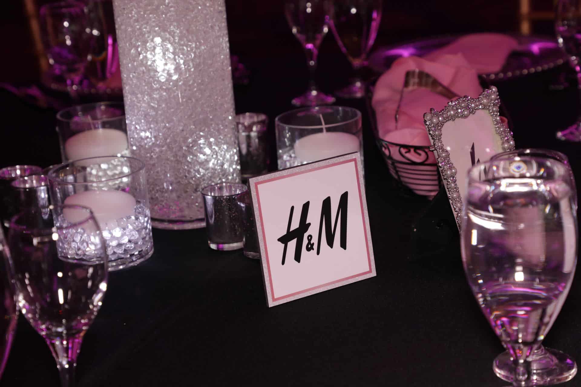 Custom Shopping Theme Table Sign