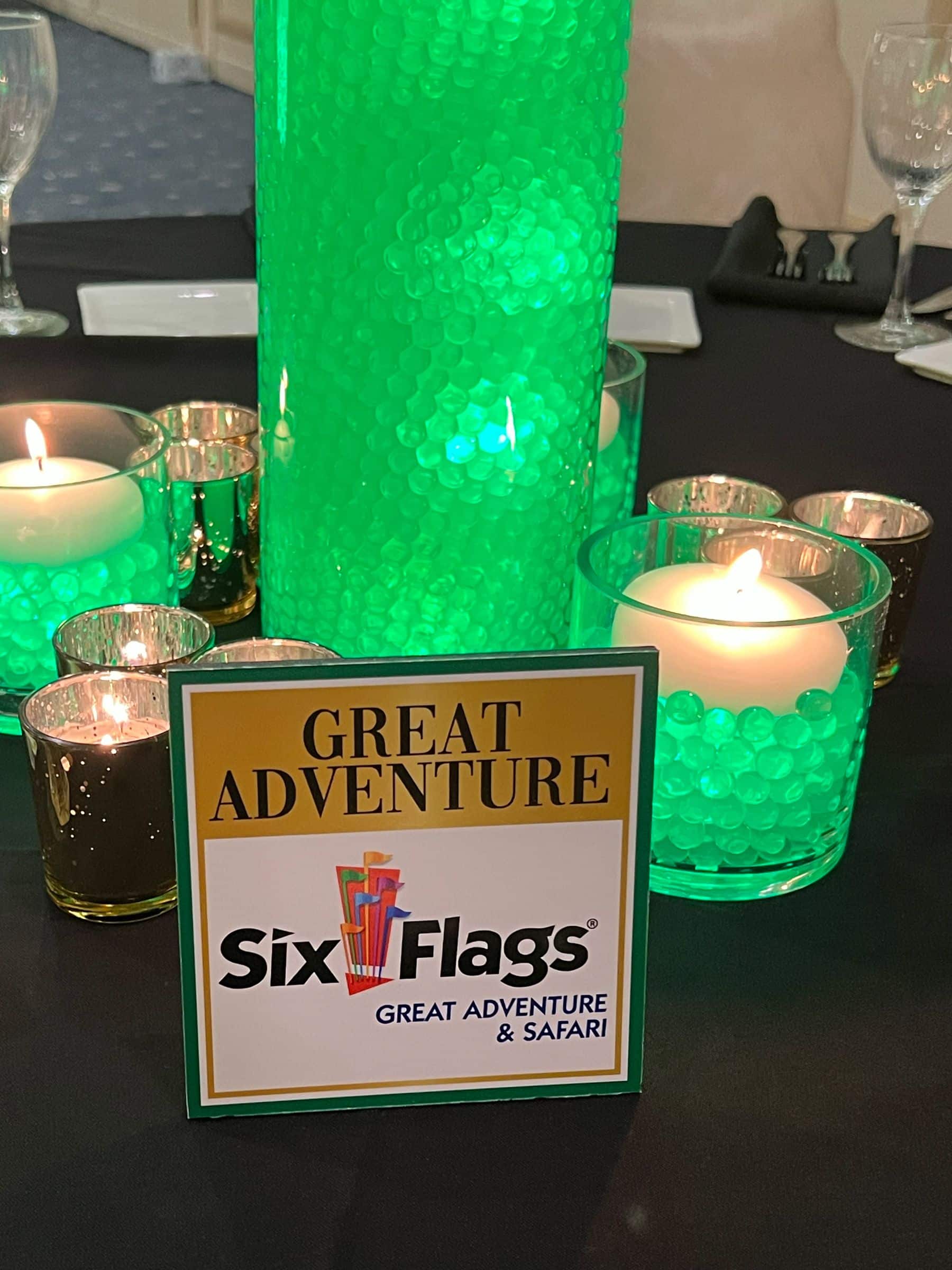 Amusement Park Table Sign with Park Logo