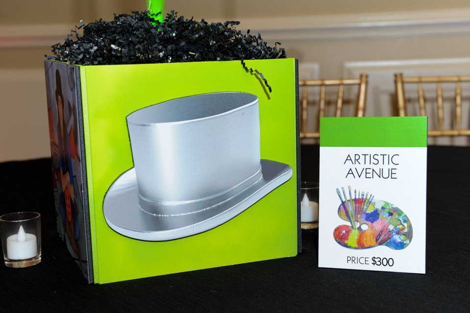 Monopoly Themed Bat Mitzvah Table Sign