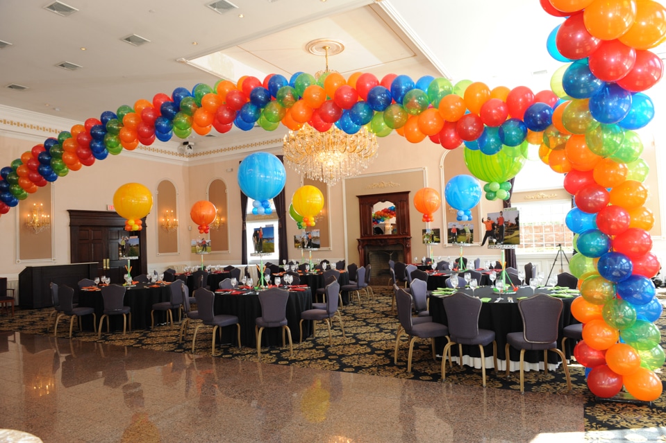 Cluster Balloon Wrap Around Dance Floor