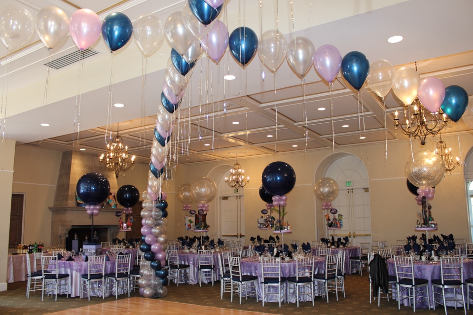 Criss Cross Balloon Gazebo Dance Floor Decor