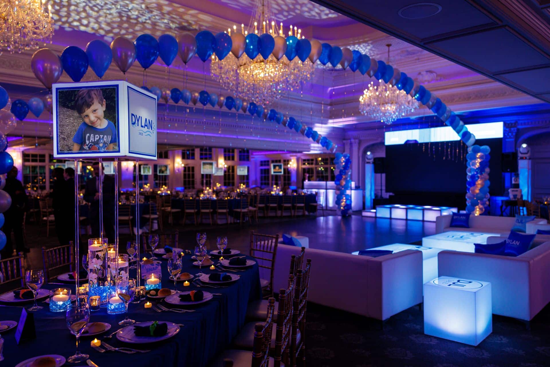 Balloon Gazebo over Dance Floor for Bar Mitzvah