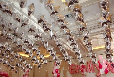 Balloon Canopy over Dance Floor