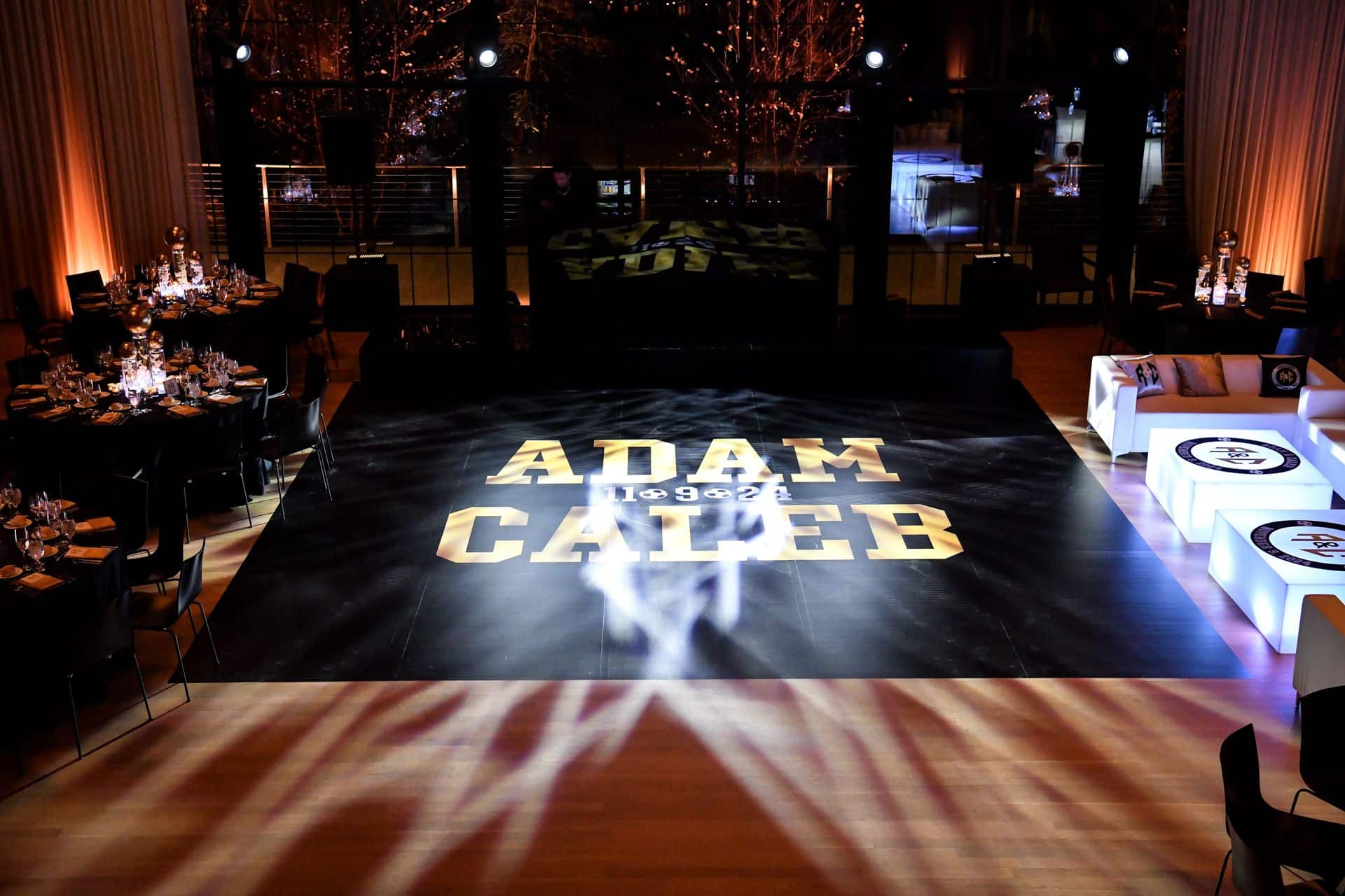 Dance Floor Wrap for a B'nai Bar Mitzvah