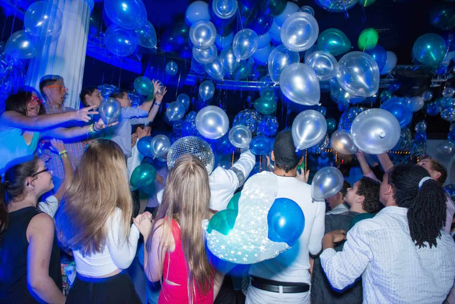 Exploding Balloon Release for Club Themed Bar Mitzvah