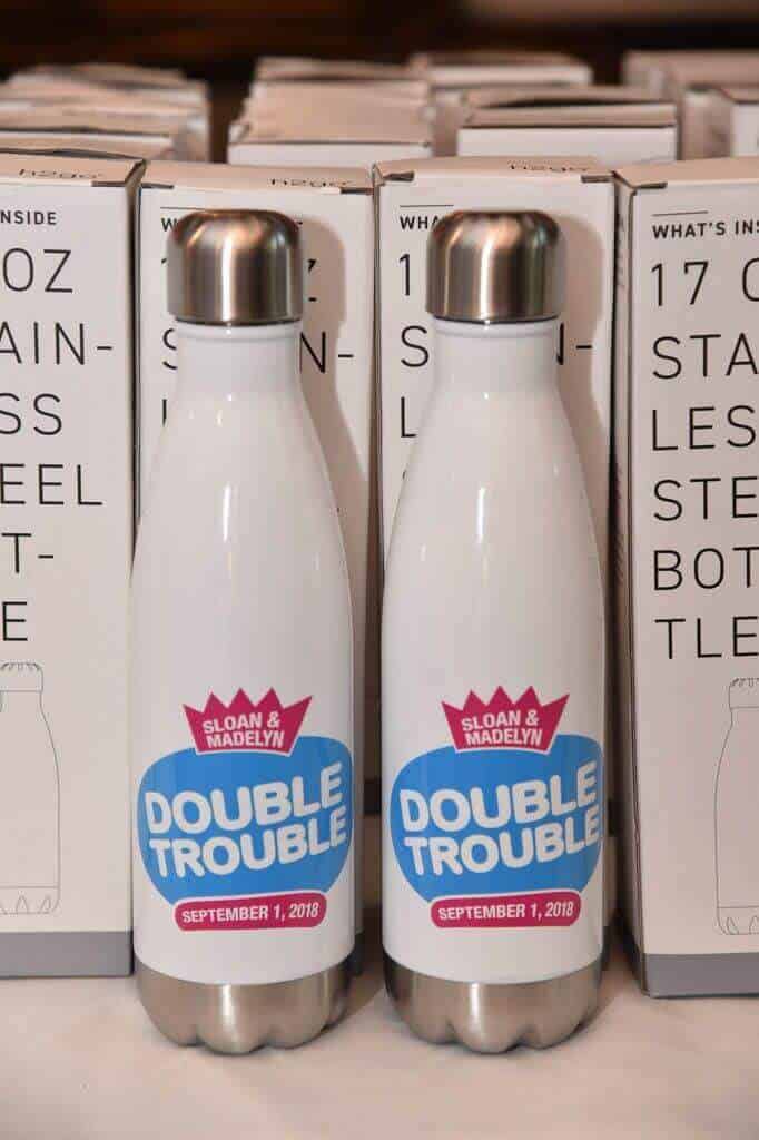 Custom "Swell" Bottles with Logo for Candy Themed Bat Mitzvah