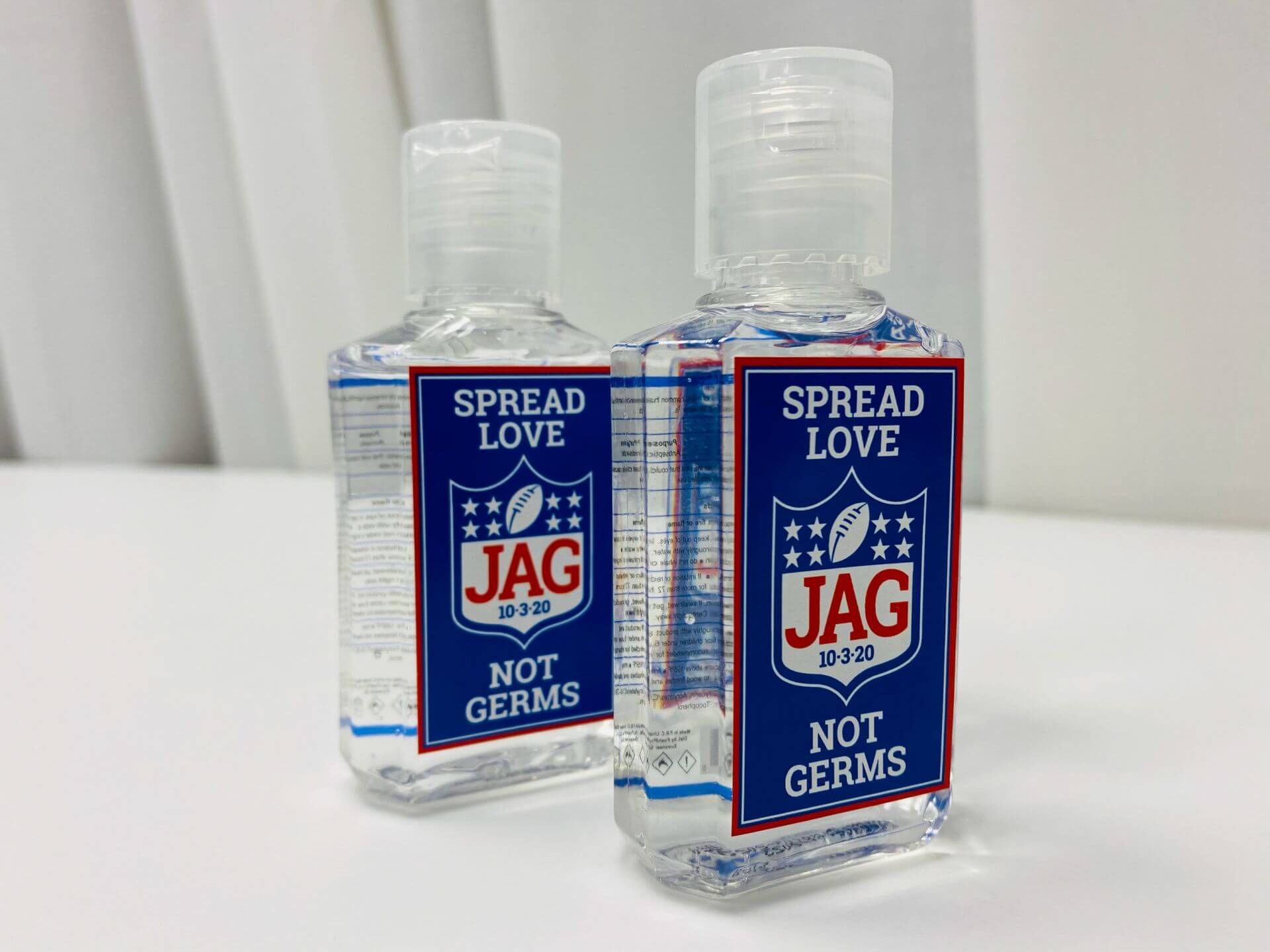 Custom Hand Sanitizer for Football Themed Bar Mitzvah