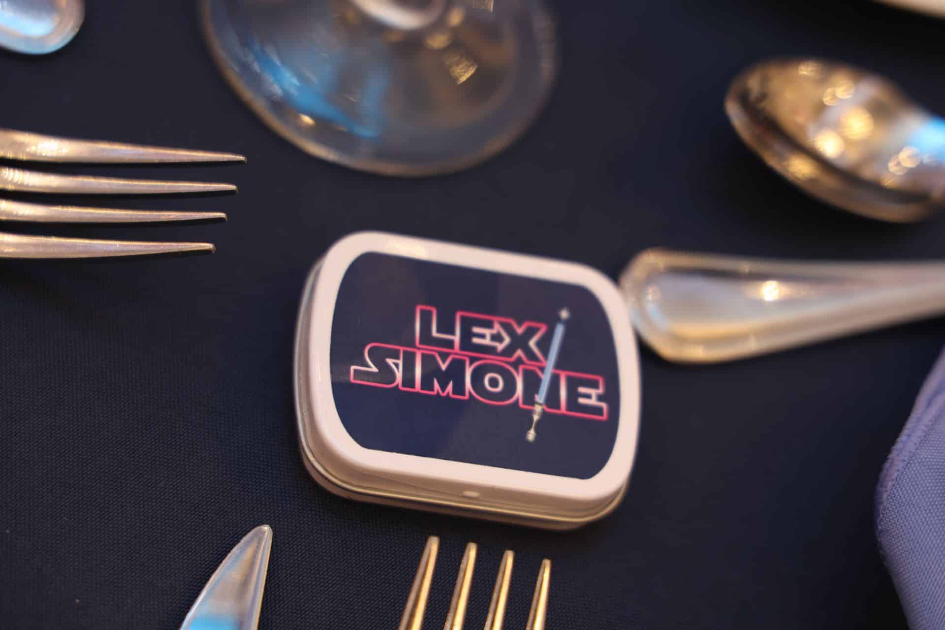 Custom Mint Box Favor for Star Wars Themed Bat Mitzvah