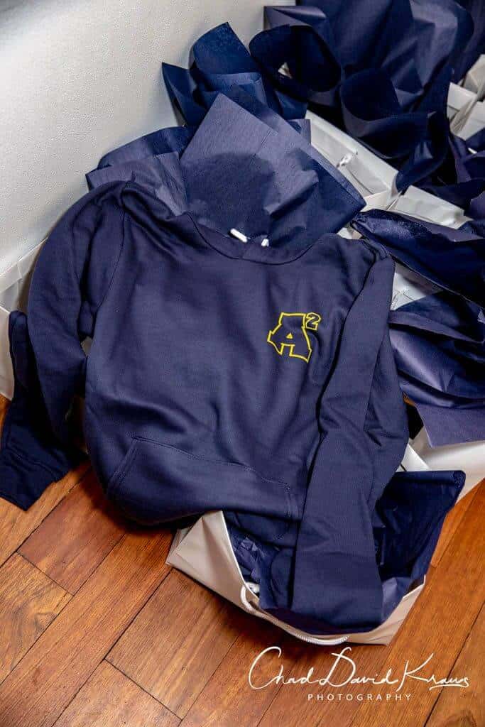 Custom Bar Mitzvah Hooded Sweatshirt for Michigan Themed Bar Mitzvah