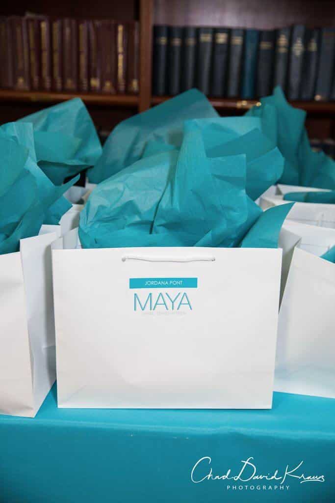 Bat Mitzvah Favor Bags with Custom Logo Stickers