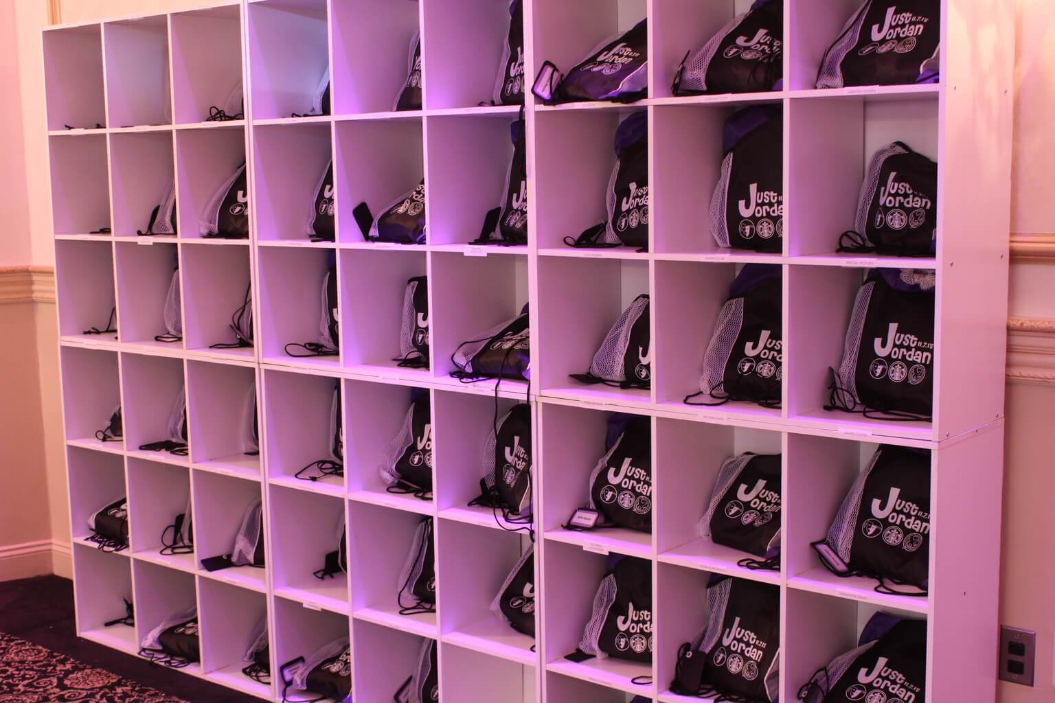 Bat Mitzvah Cubbies with Party Favors