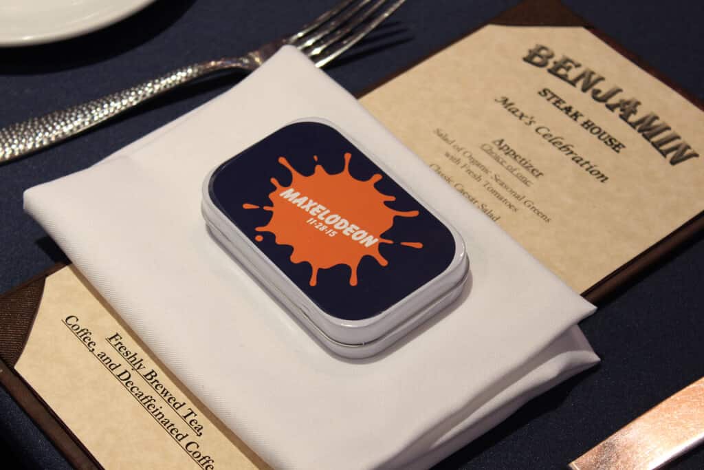 Custom Mint Box Favors with Logo