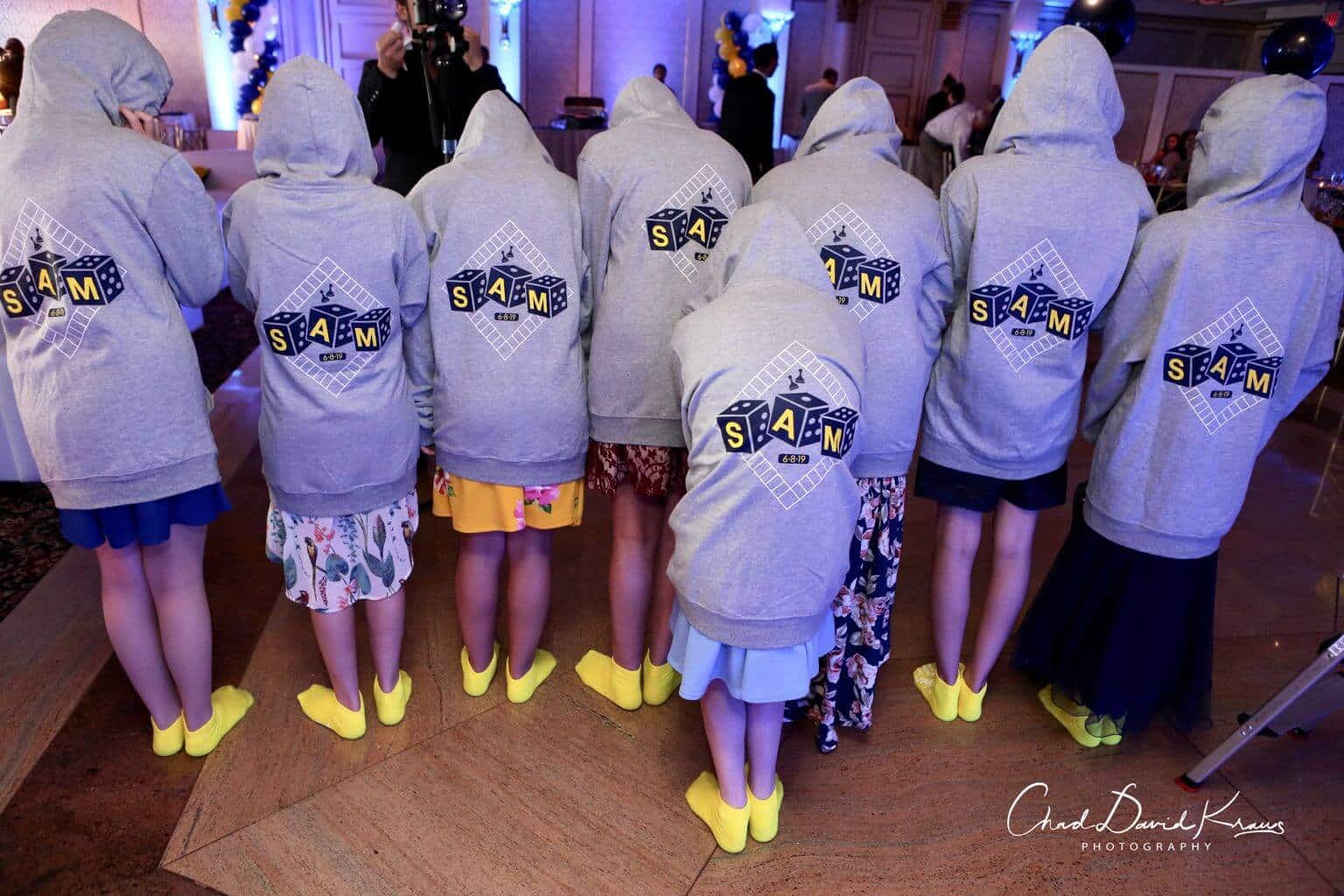 Custom Logo Sweatshirts for Game Themed Bar Mitzvah