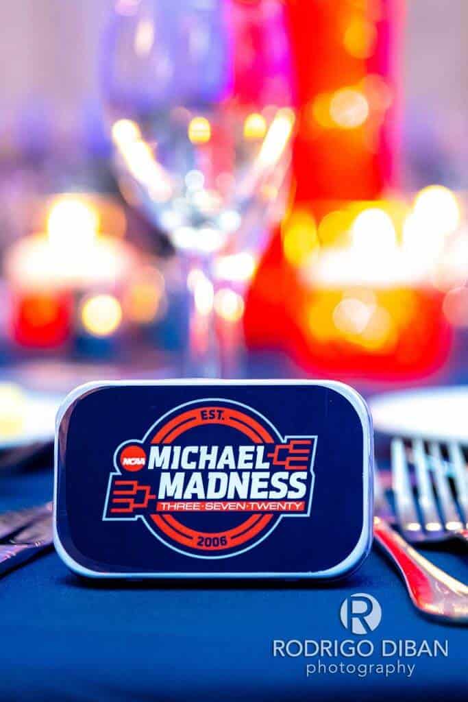 Custom Mint Box for Basketball Themed Bar Mitzvah