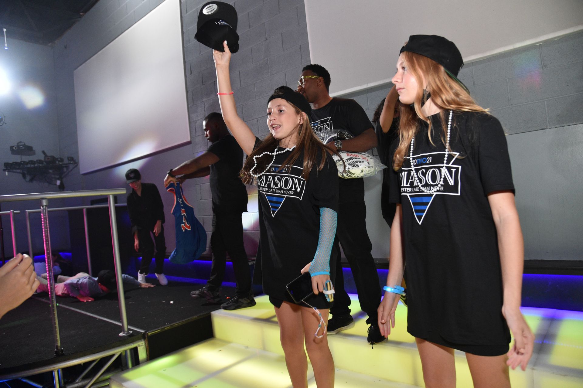 Custom Tees and Hats Swag for Dance Floor