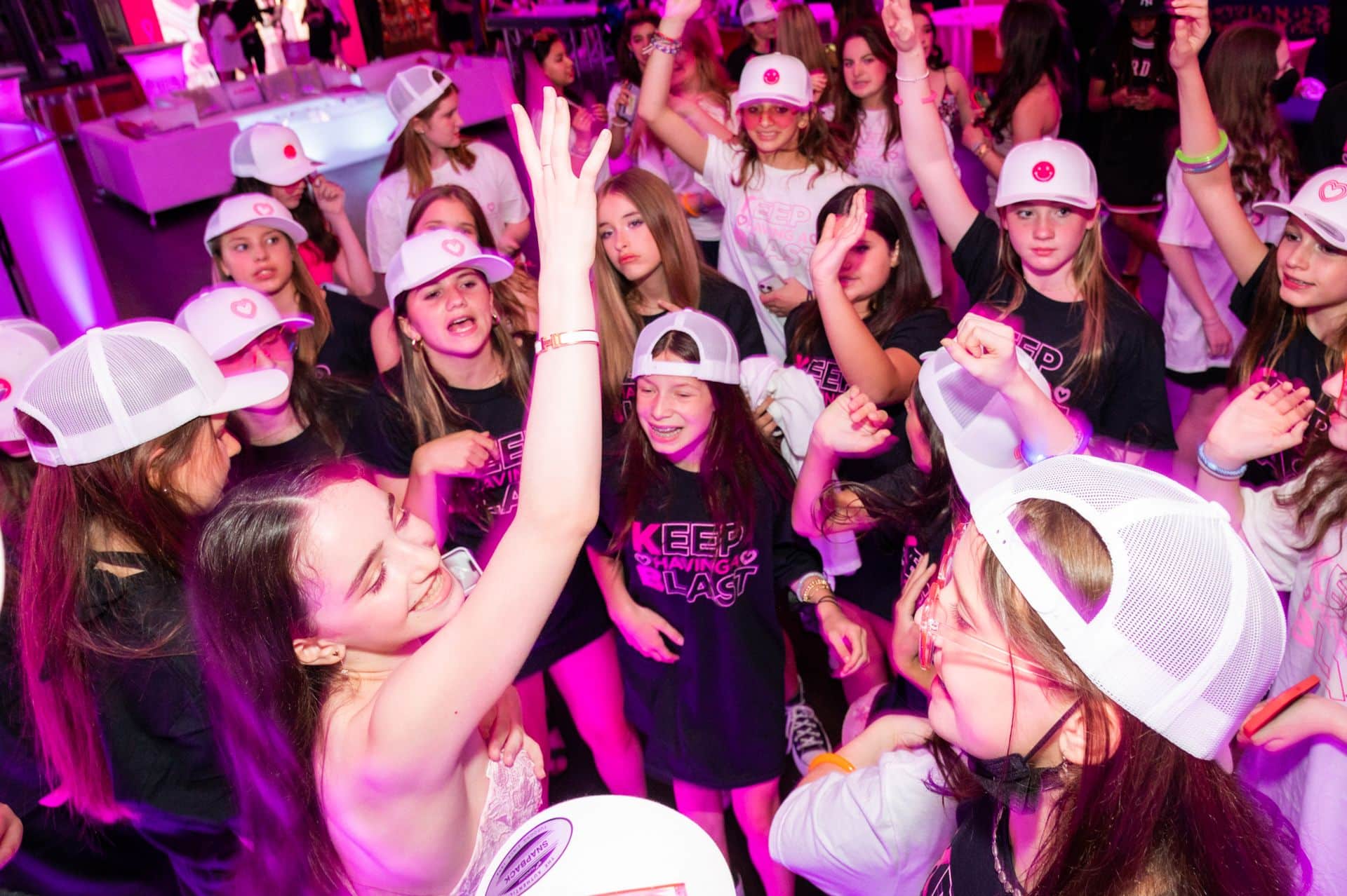 Custom Trucker Hats for Bat Mitzvah Dance Floor Swag