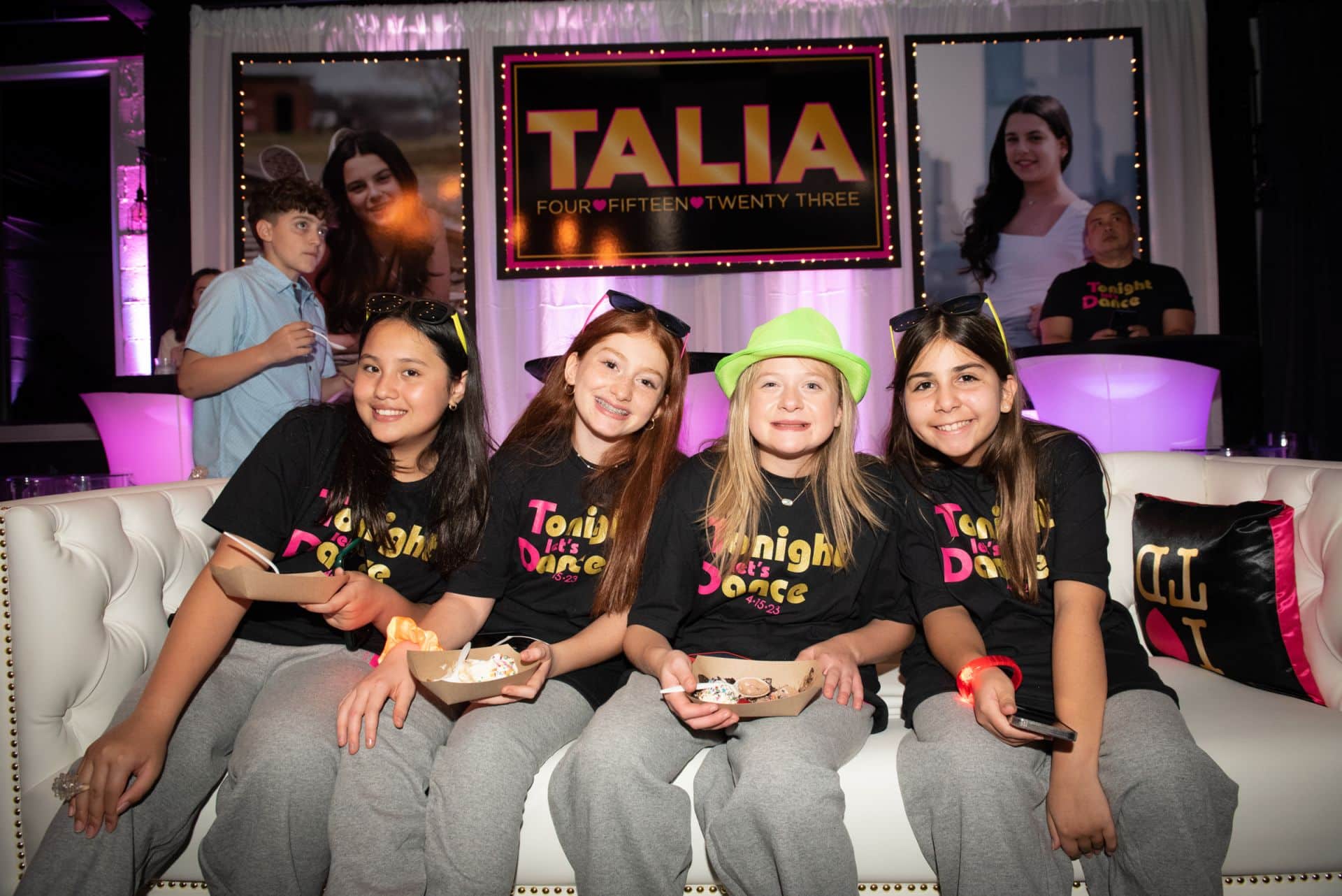 Custom Tees with Logo for Bat Mitzvah Giveaways