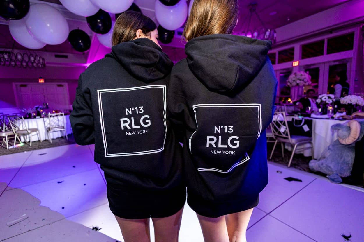 Custom Hoodies for a Chanel Theme Bat Mitzvah