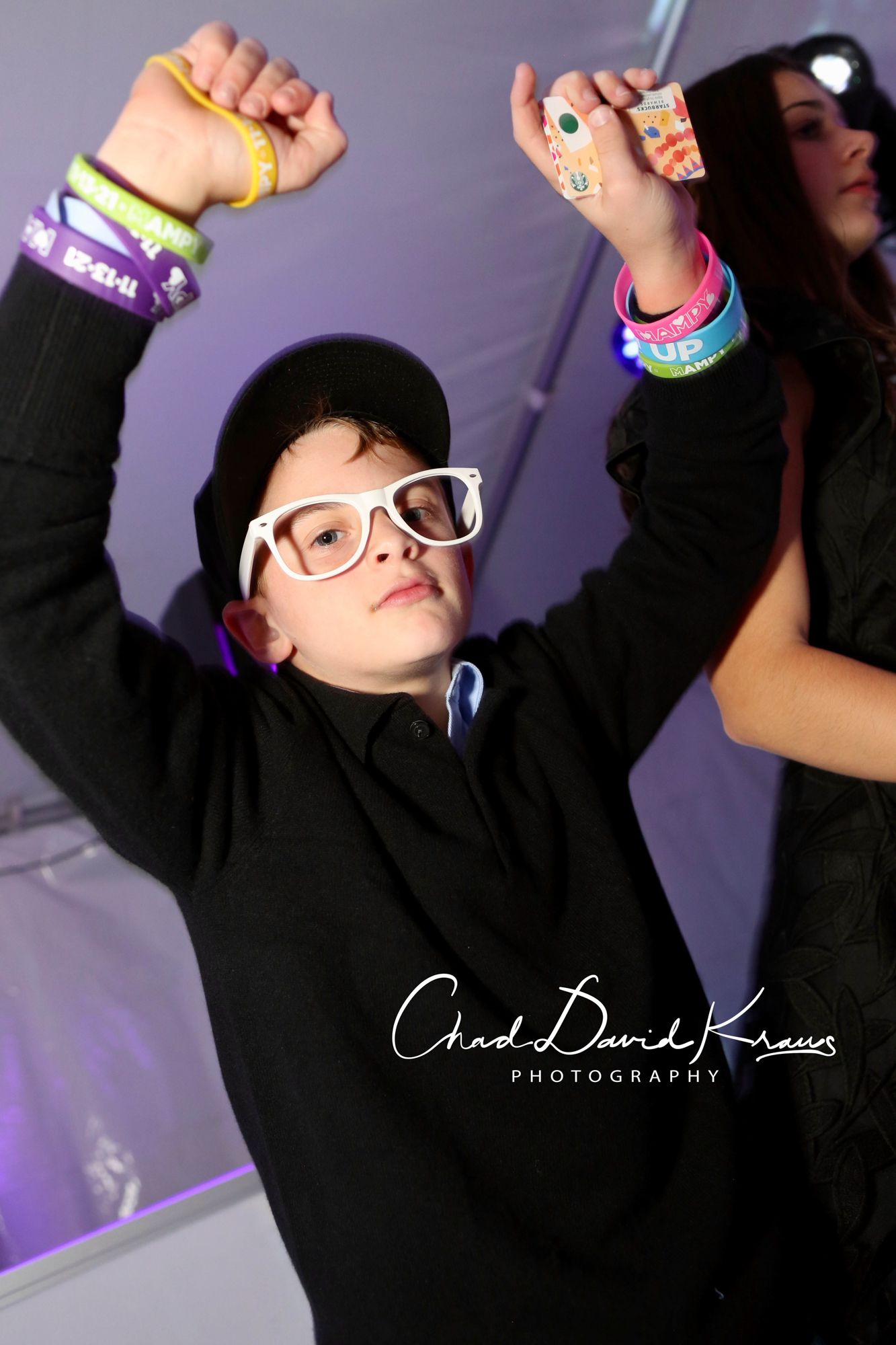 Fun Custom Bracelet as Centerpiece and Party Favor for Bat Mitzvah