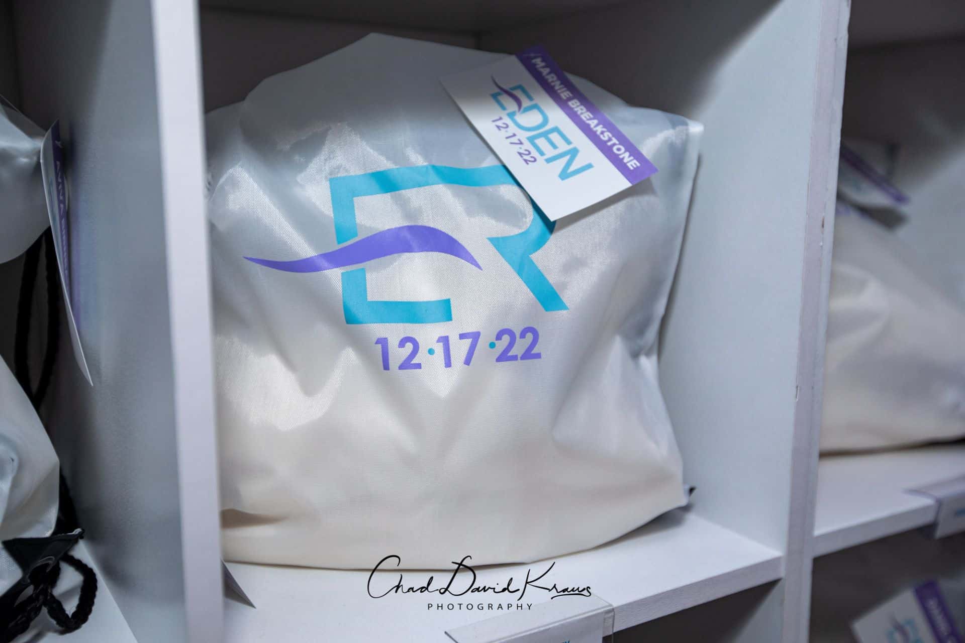 Custom Logo Drawstring Bags for Surf Themed Bat Mitzvah