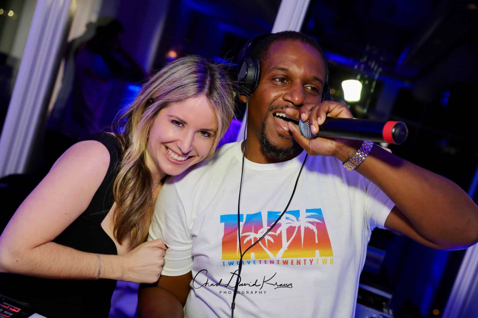 Ombre Logo Tees for Beach Themed Bat Mitzvah