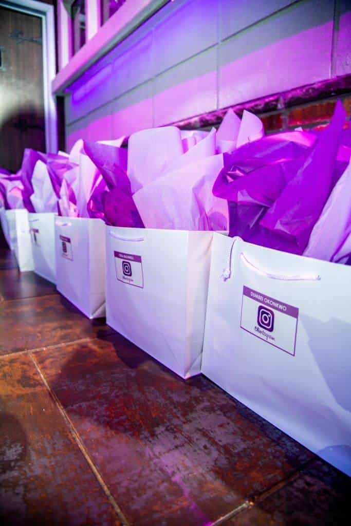 Party Favor Bags with Custom Logo Stickers and Tissue Paper