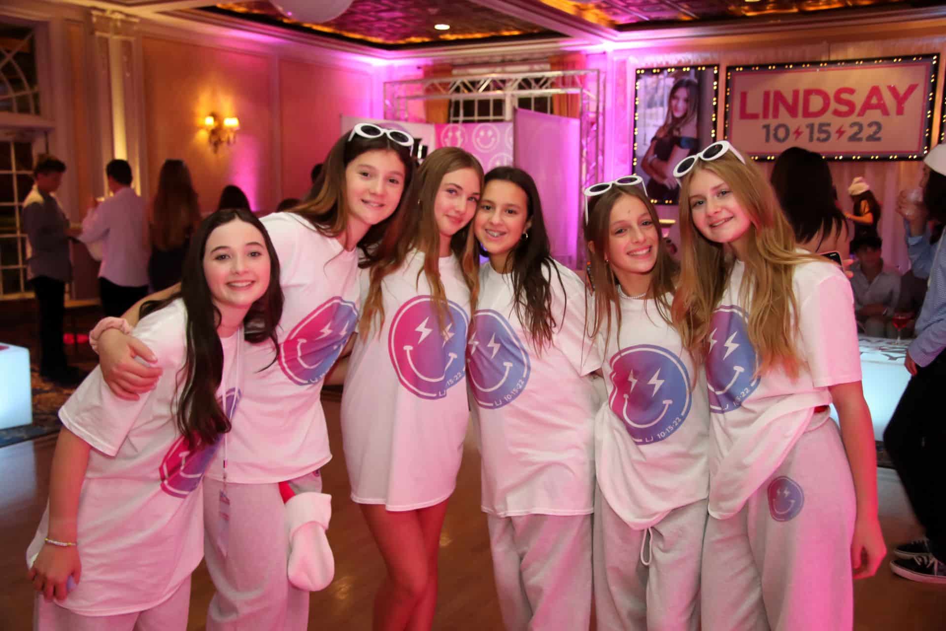 Custom Bat Mitzvah Tees with Ombre Logo