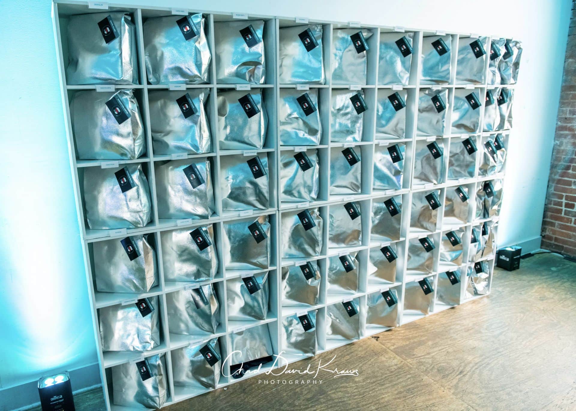 Custom Party Favors with Metallic Favor Bags and Logo Tags for Bar Mitzvah Party