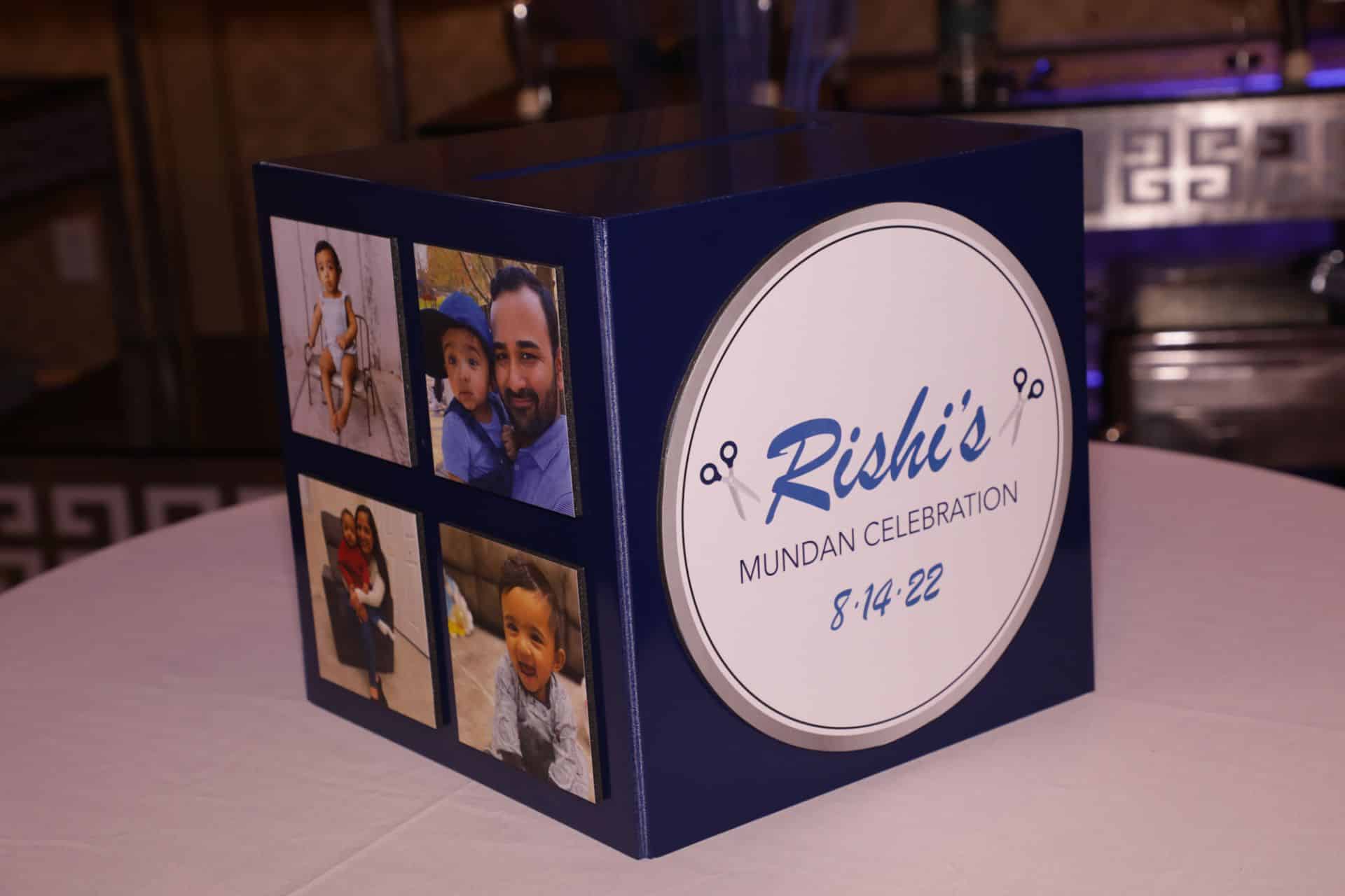 Mundan Ceremony Gift Box with Custom Logo and Photos