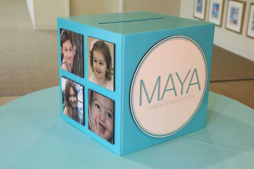 Bat Mitzvah Gift Box with Custom Logo and Photos