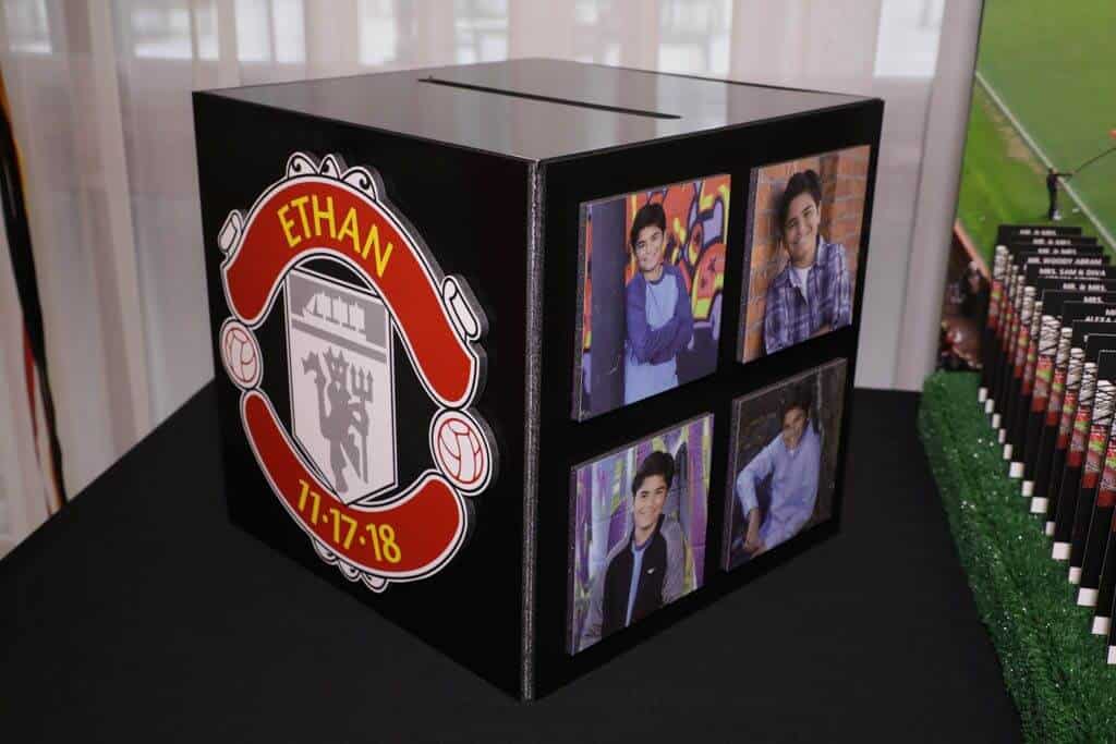 Soccer Themed Gift Box with Custom Logo and Photos