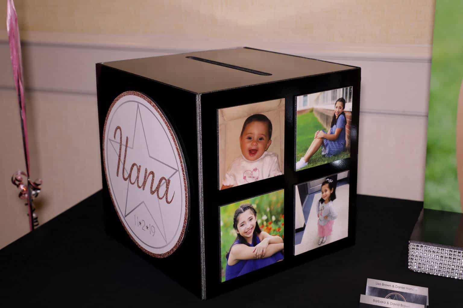 Bat Mitzvah Gift Box with Custom Logo and Photos