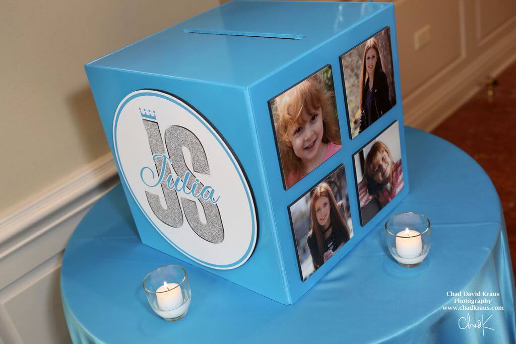 Bat Mitzvah Gift Box with Custom Logo and Photos