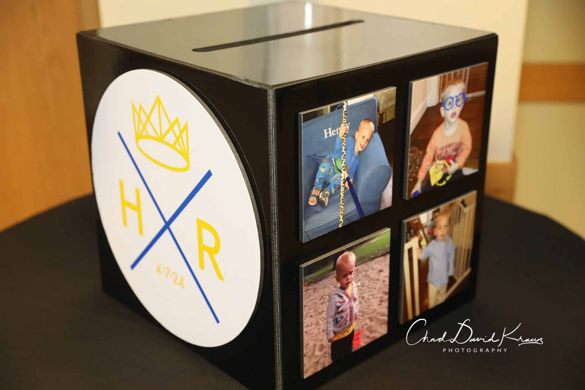 Bar Mitzvah Gift Box with Photos and Custom Logo