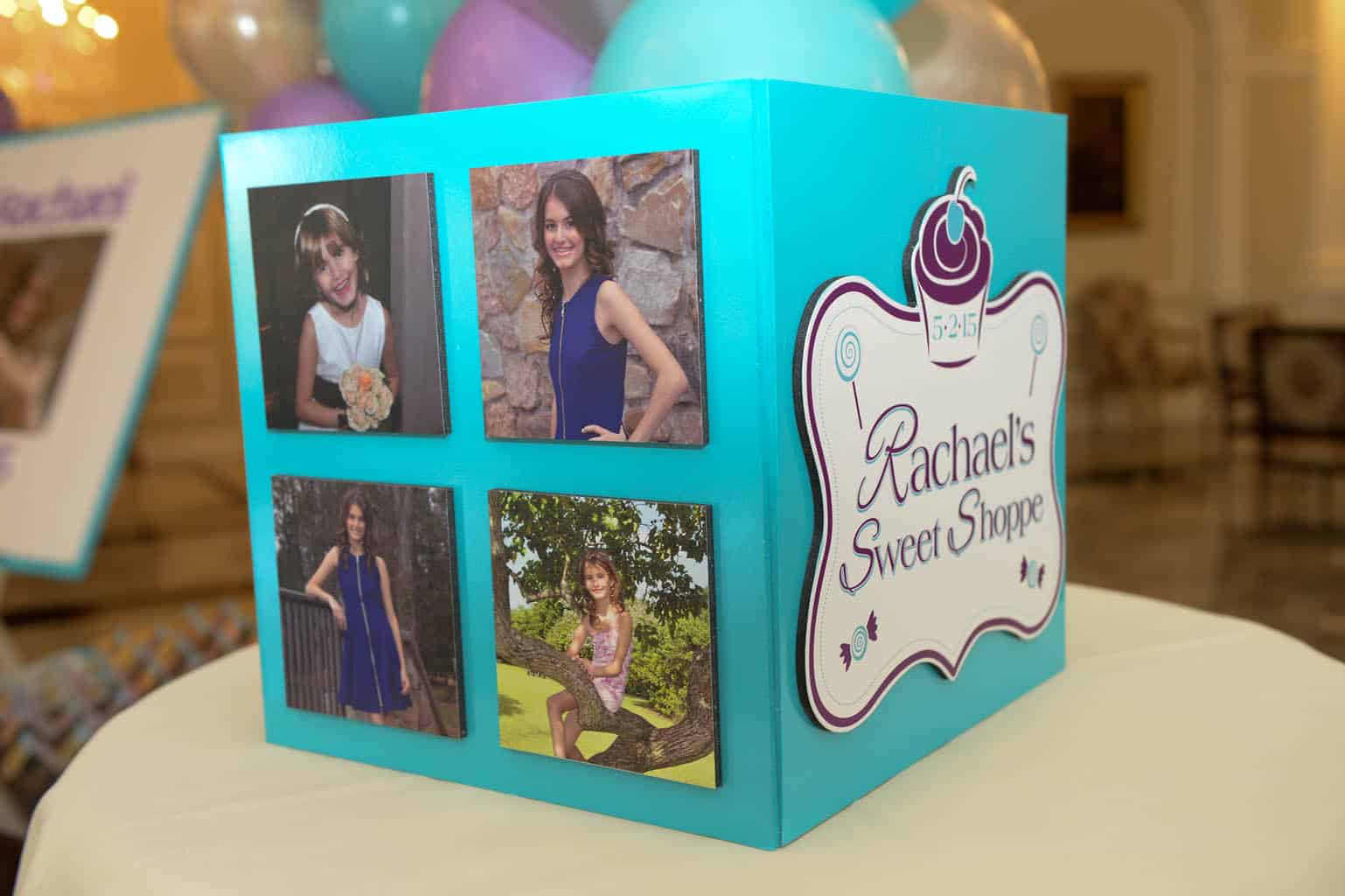 Candy Themed Gift Box with Custom Logo and Photos