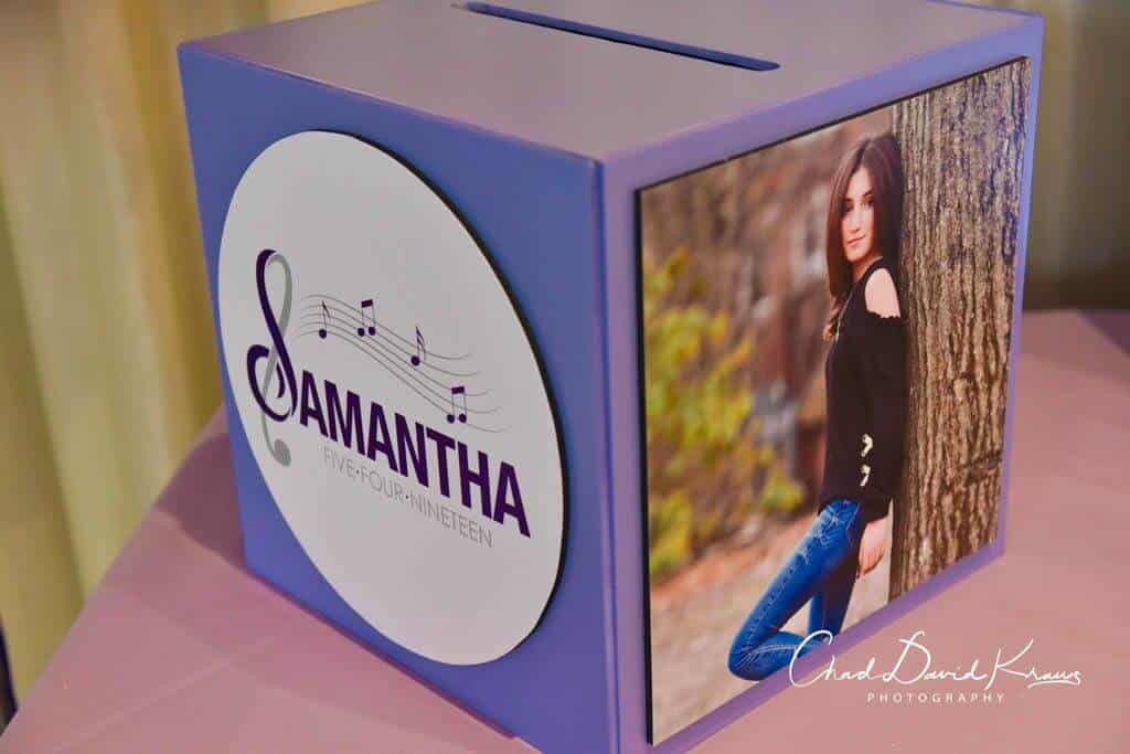 Music Themed Gift Box with Custom Logo and Photos