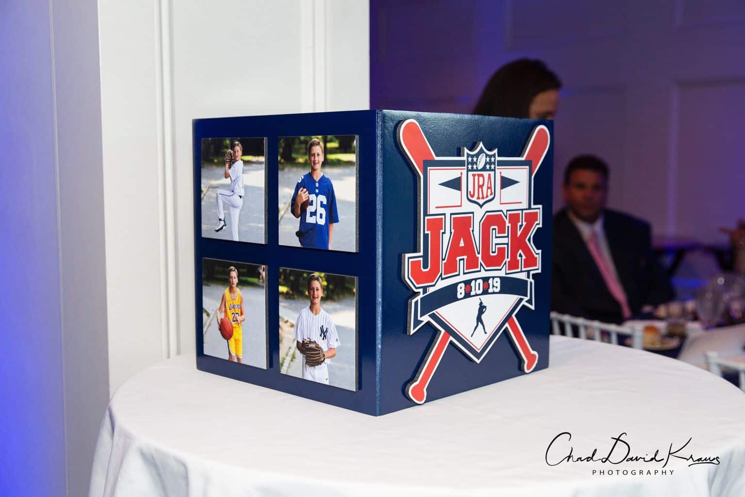 Sports Themed Gift Box with Custom Logo and Photos