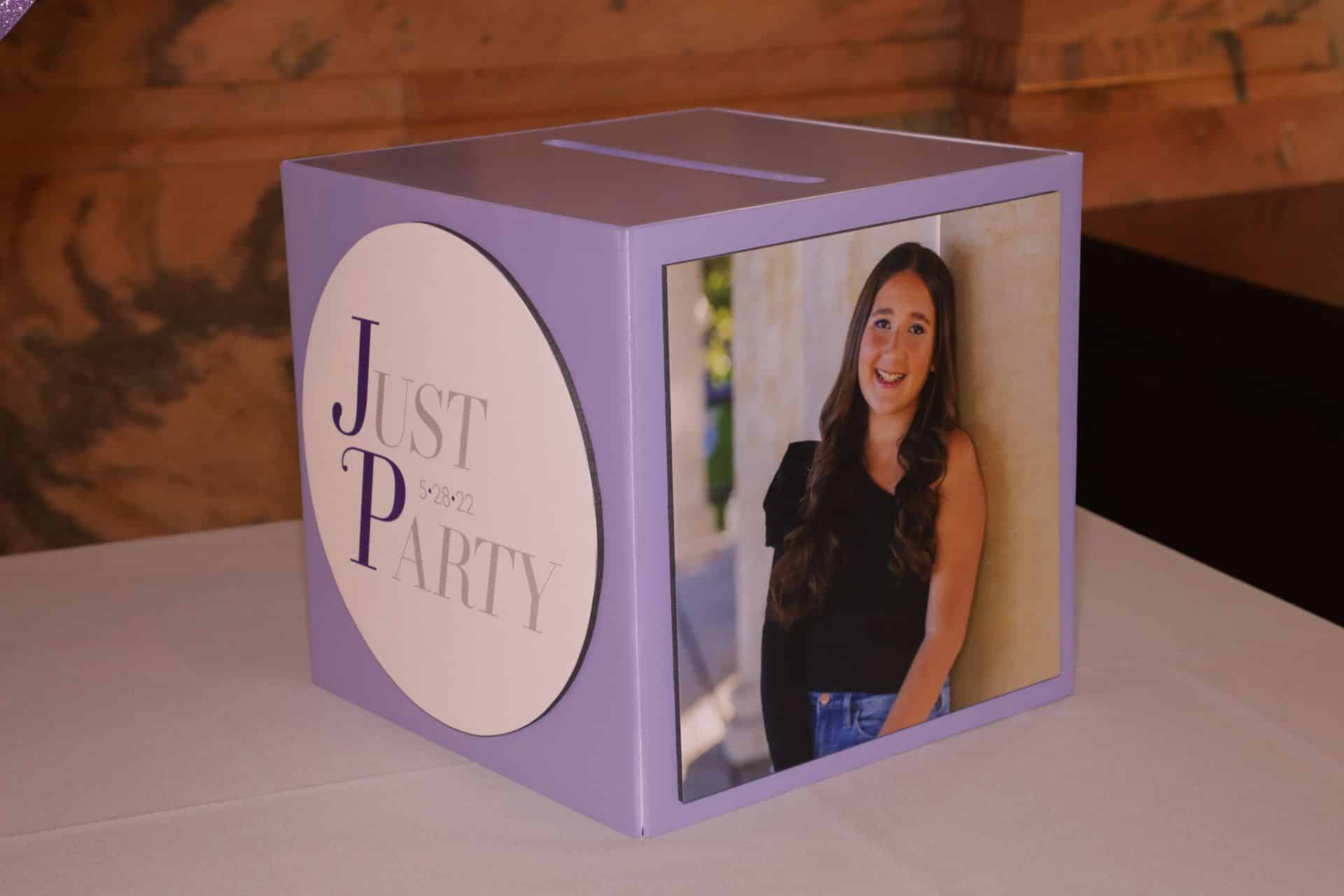 Bat Mitzvah Gift Box with Custom Logo and Photo