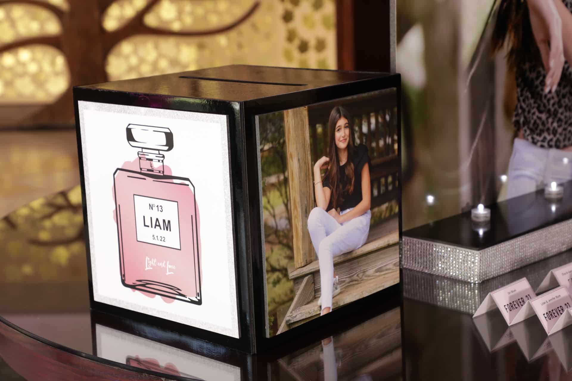 Fashion Themed Gift Box with Custom Logo and Photo