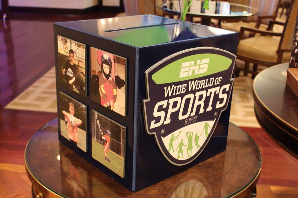 ESPN Themed Bar Mitzvah Gift Box with Custom Logo and Photos