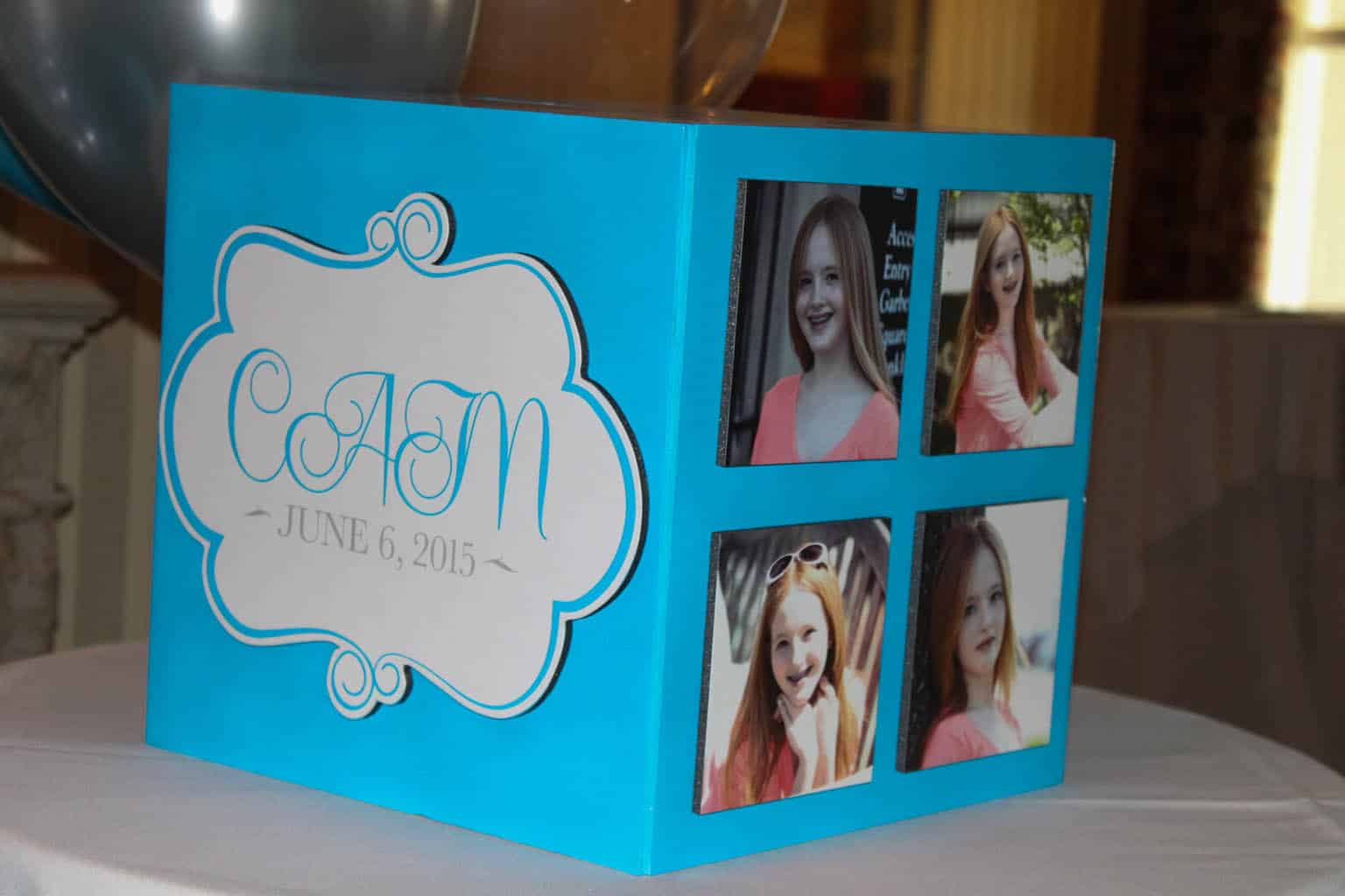 Bat Mitzvah Gift Box with Custom Logo and Photos