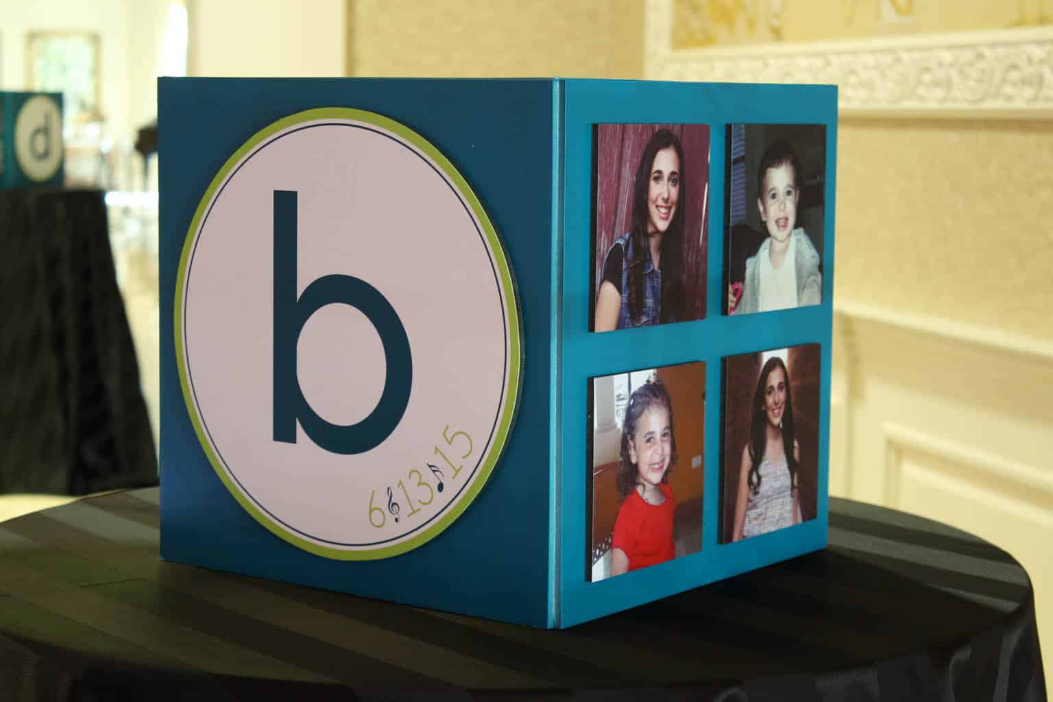 Bat Mitzvah Gift Box with Custom Logo and Photos