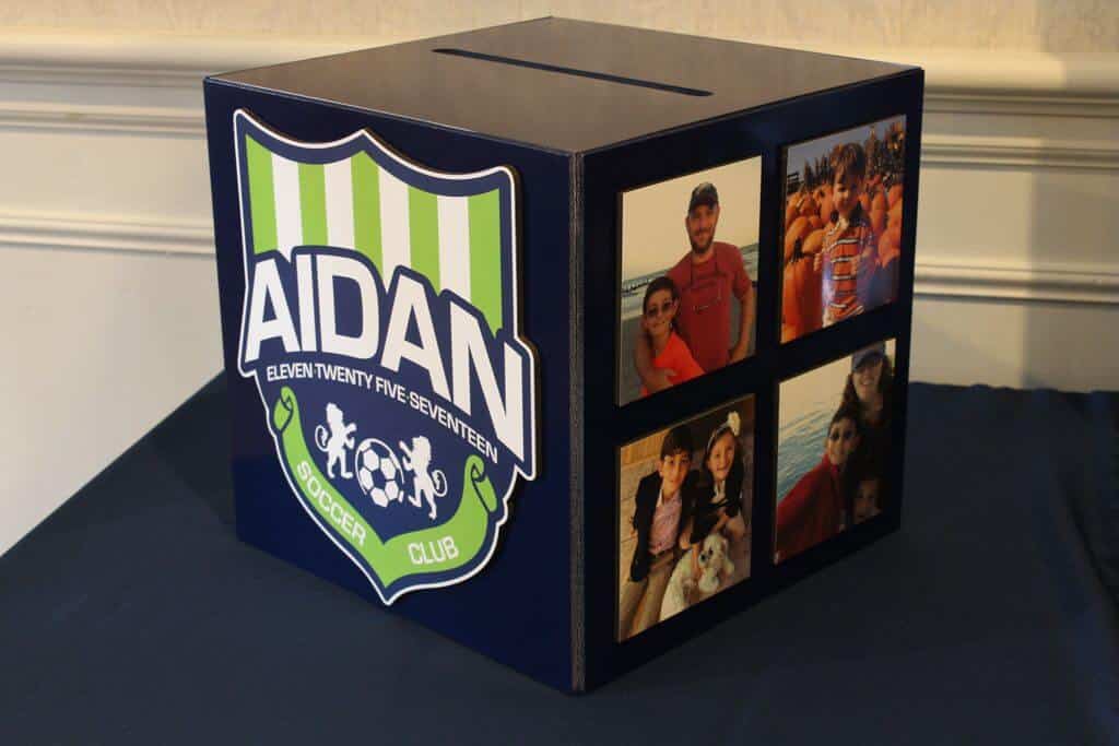 Soccer Themed Gift Box with Custom Logo and Photos