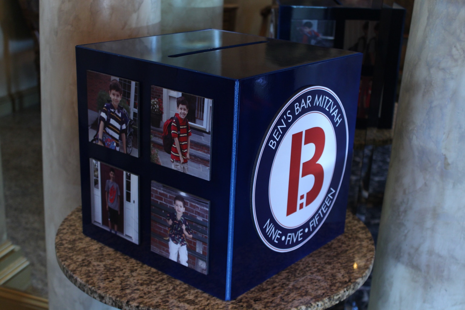 Bar Mitzvah Gift Box with Logo and Photos