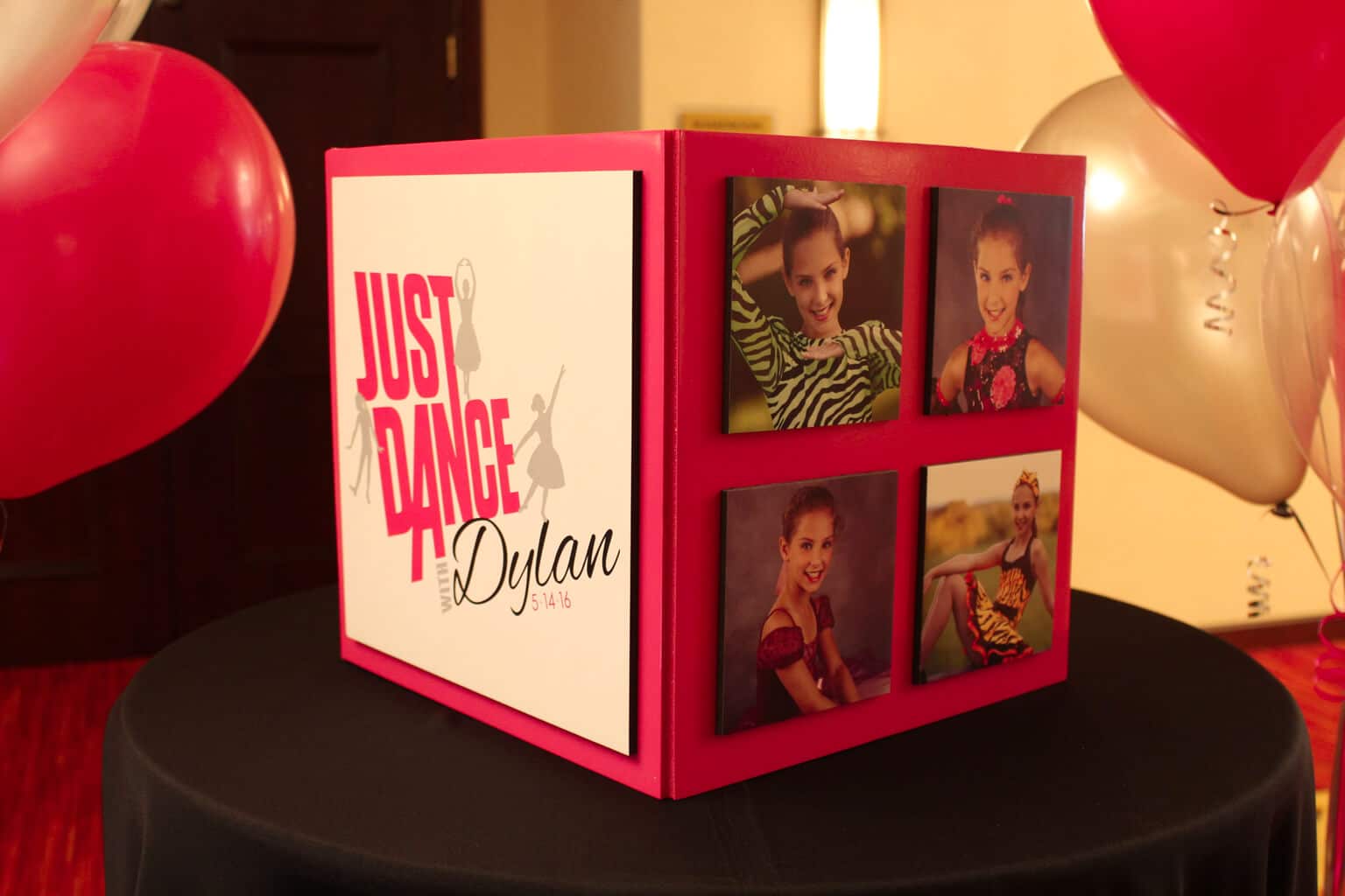 Dance Themed Bat Mitzvah Gift Box with Custom Logo and Photos