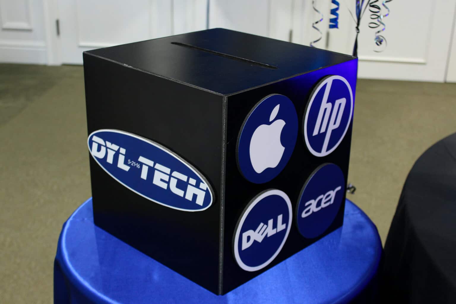 Technology Themed Bar Mitzvah Gift Box with Custom Logo and Photos